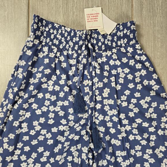 Roxy - Tropical Rhythm Beach Pants - Bijou Blue Floral Delight - MD - NWT - Picture 9 of 11